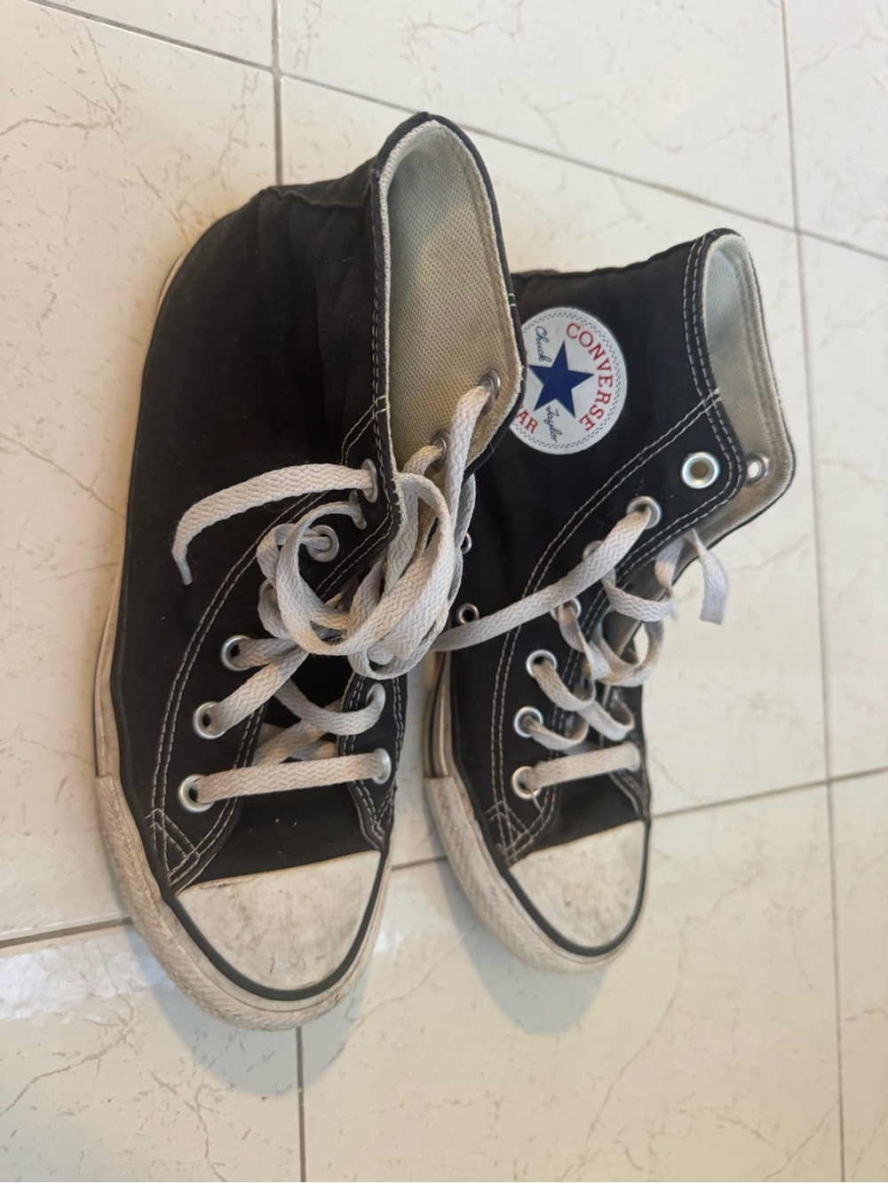 Converse Black & White High Top Sneakers